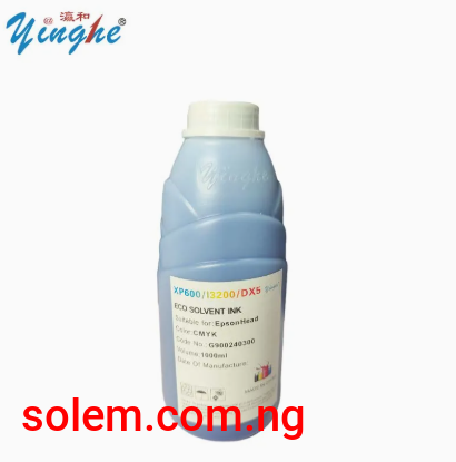 Yinghe -  Ink for Large Format Printer - 1 Liter BLACK COLOUR