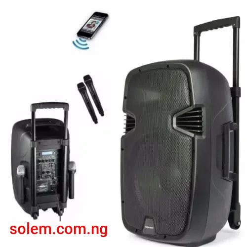 Sonivia 12 PA System, Bluetooth Rechargeable Public Address System + Wireless Microphones