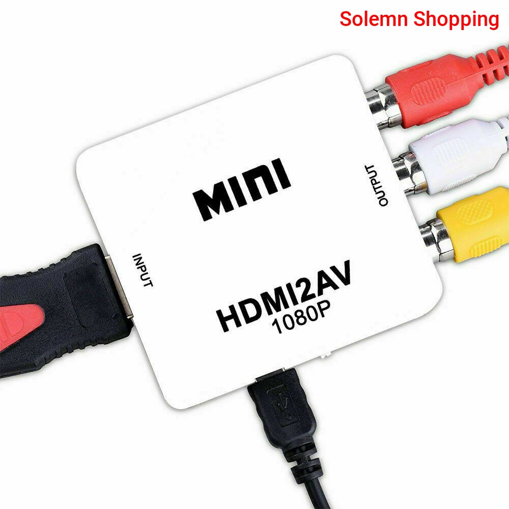 HDMI in To AV out Converter Digital Signal To RCA Video Converter