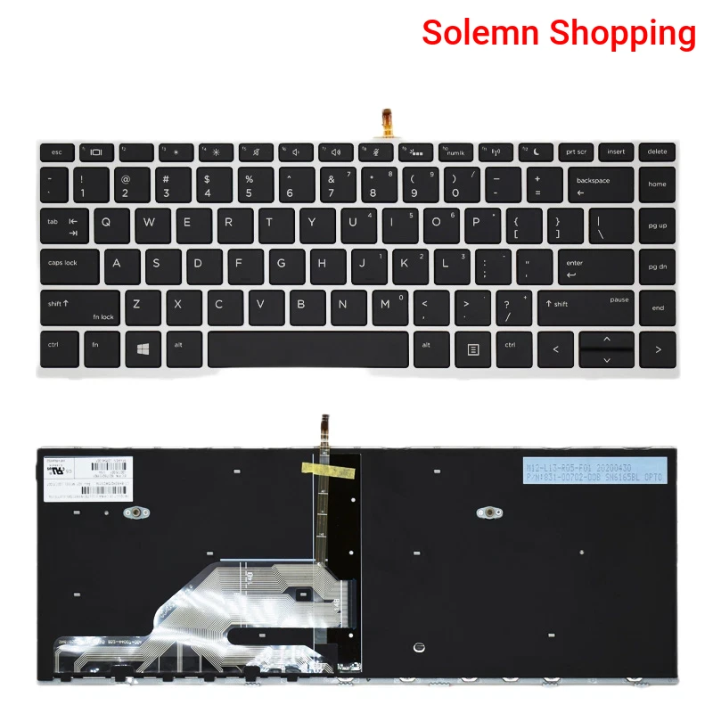 HP EliteBook 840 G5 and G6 Laptop Keyboard  Back light