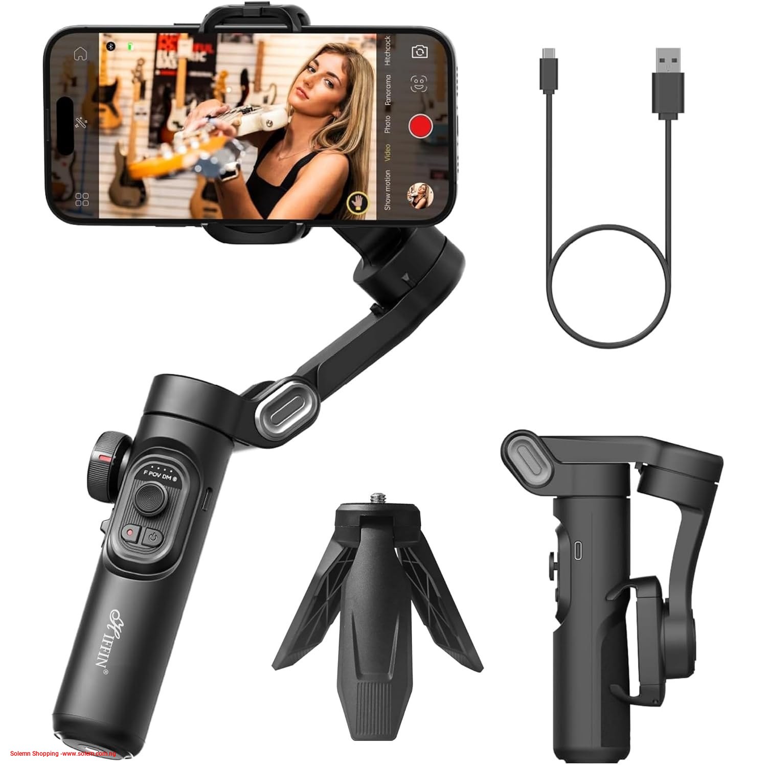 F5 Plus 3-Axis Smartphone Foldable Gimbal Cellphone video